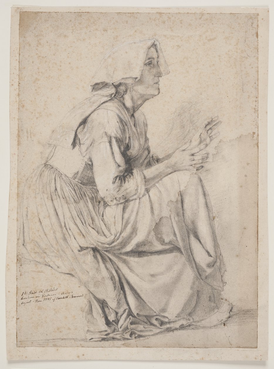 1º estudo para a foto com as mulheres da Fontaine em A. de Elisabeth Jerichau Baumann