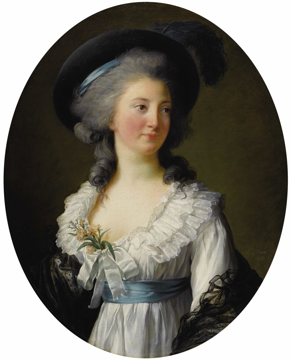 Francês: Portrait de Madame de Moreton, La Comtesse de Moreton de Chabrillan Retrato de Madame de Moreton, Comtesse de Chabrillan, incorretamente identificada com Izabela Czartoryska de Élisabeth Louise Vigée Le Brun