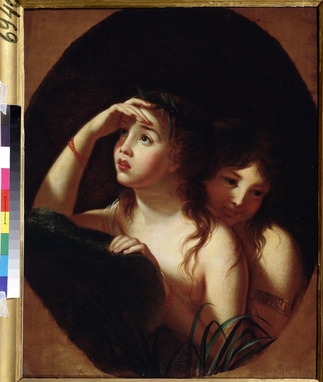 Naïads (Naïads). Pintura de Marie Louise Elisabeth Vigee Lebrun (Vigee-Lebrun) (1755-1842). Óleo sobre tela, 70 x 50 cm, final de 1780. arte francesa, arte rococó. A.Pushkin Museum of Fine Arts, Moscovo. de Elisabeth Louise Vigee Lebrun