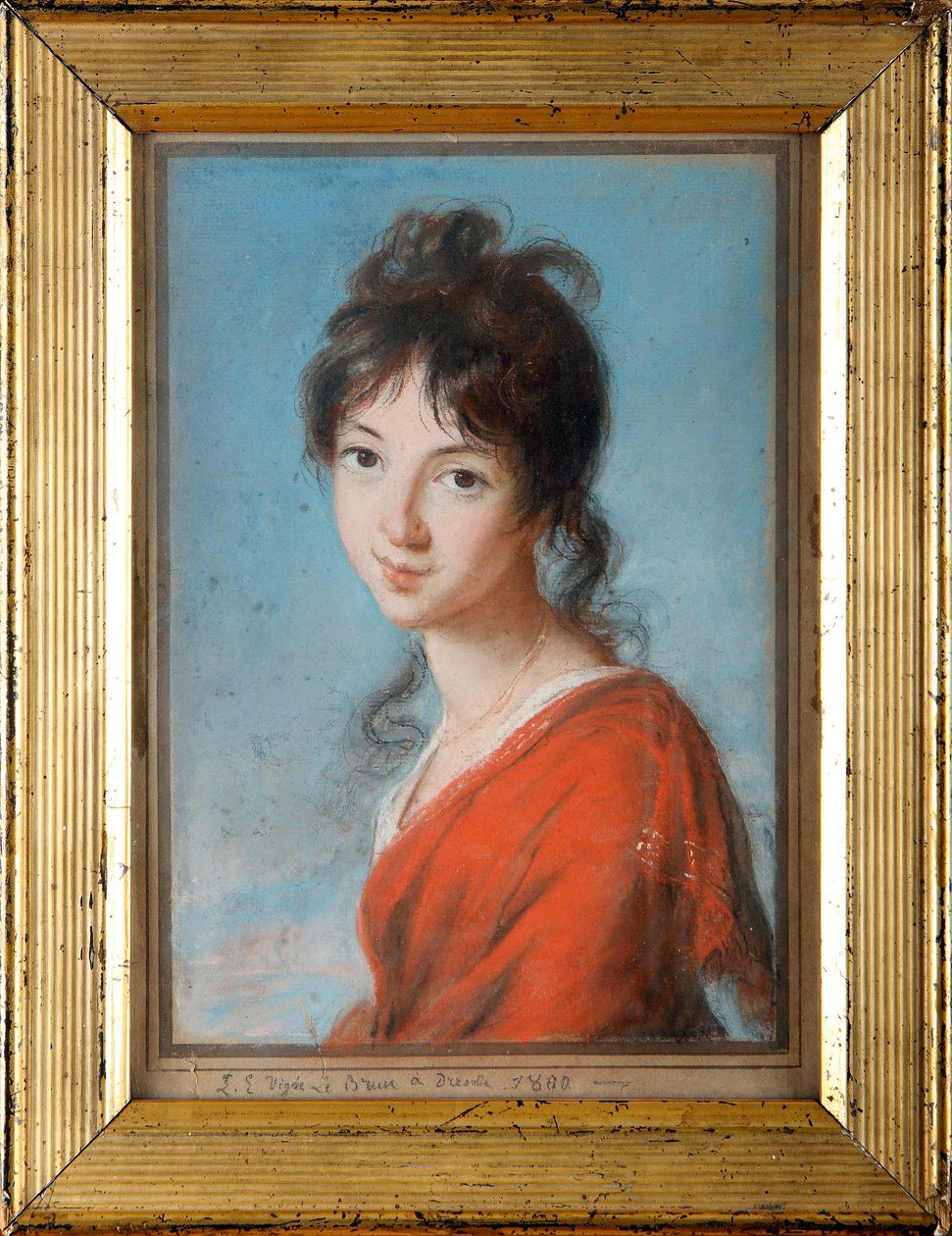 Retrato da princesa Teresa Czartoryska (1785-1868) por Vigee Lebrun, Marie Louise Elisabeth (1755-1842) de Elisabeth Louise Vigee Lebrun