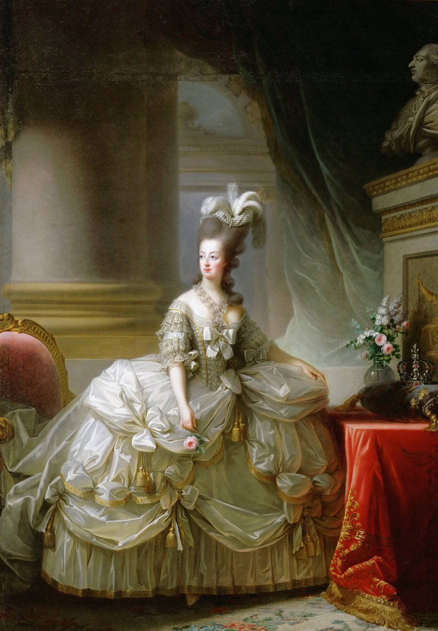 Arquiduquesa Maria Antonieta 1755-1793, rainha da França. de Elisabeth Louise Vigee Lebrun