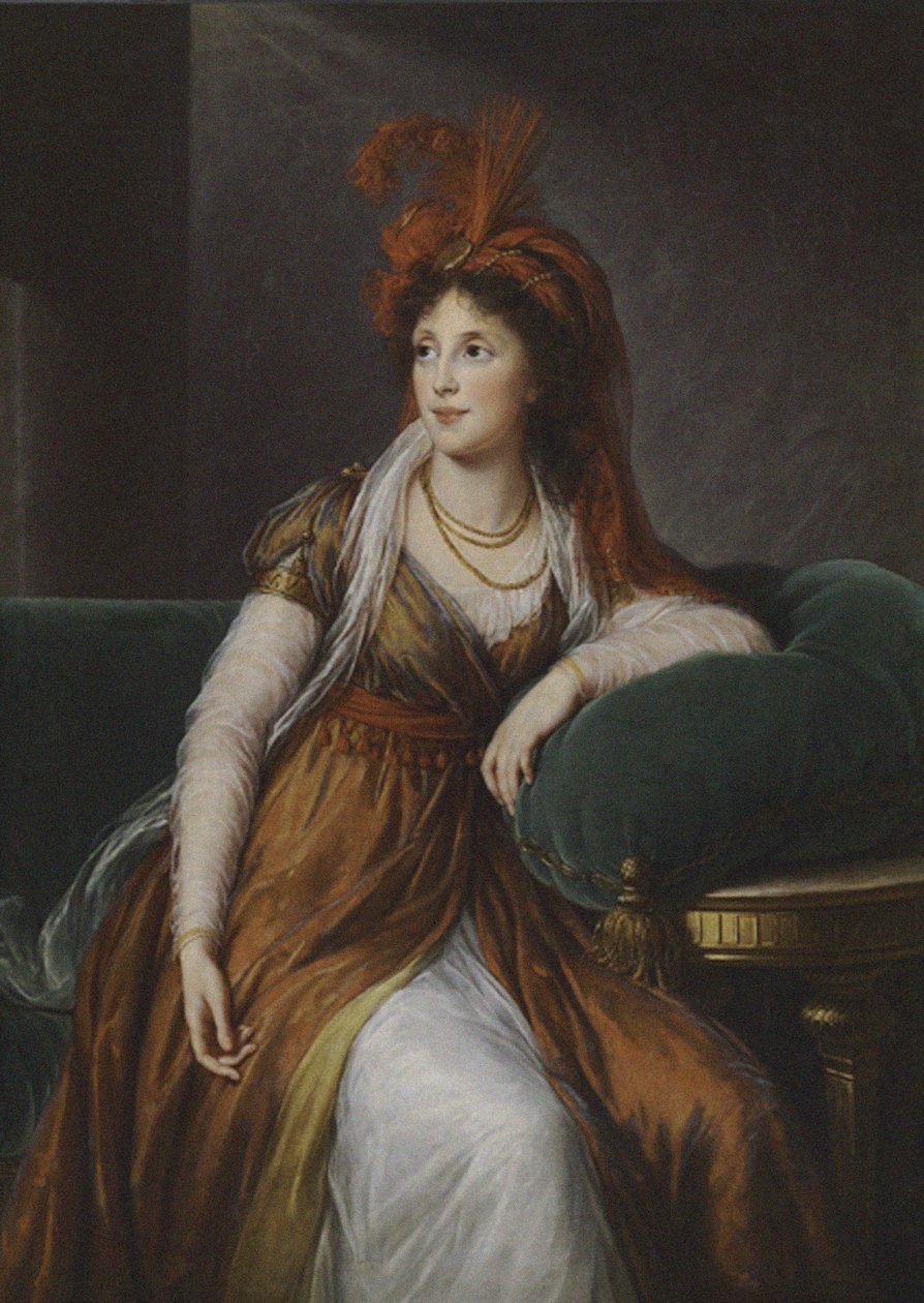 Condessa Anna Alexandrovna Golitsyna, ne Princesa Bagrationi-Gruzinskaya 1763-1842, 1797 de Elisabeth Louise Vigee Lebrun