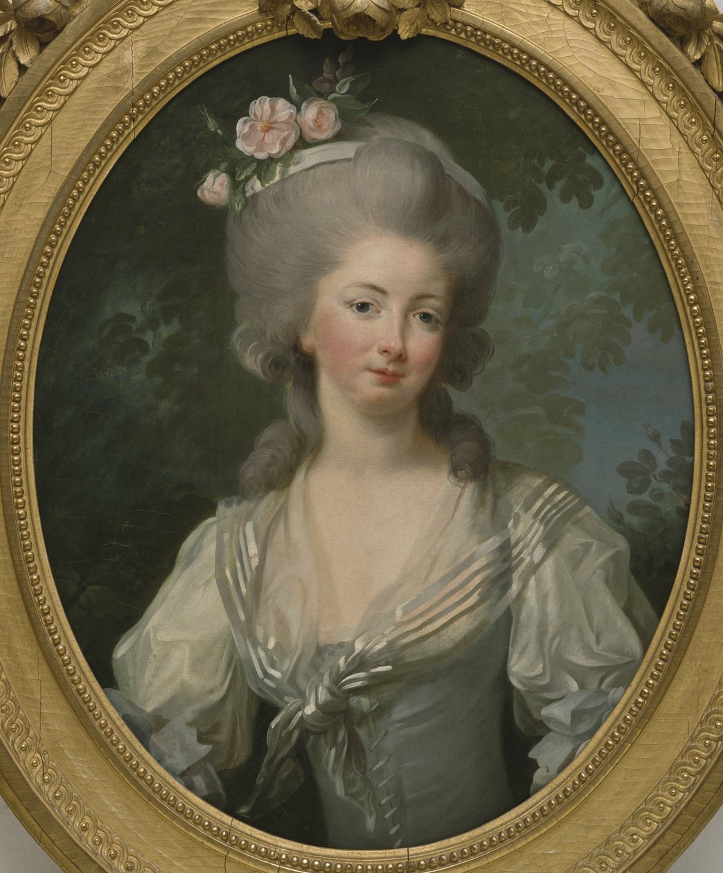 Ernestine Frederique, Princesse de Croy - Retrato de Ernestine-Frederique, Princess de Croy, de Vigee-Lebrun, Marie Louise Elisabeth (1755-1842). Óleo sobre tela. Dimensão : 74x60 cm. Nationalmuseum Estocolmo de Elisabeth Louise Vigee Lebrun