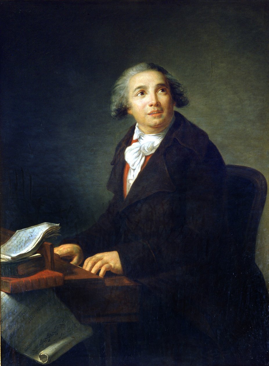 Giovanni Paisiello (ou Paesiello) (1740 - 1816), compositor italiano Pintura de Marie Elisabeth Louise Vigee Le brun (ou Vigee-Lebrun ou Vigee Lebrun) (1755 - 1842) Museo della Scala de Milão. de Elisabeth Louise Vigee Lebrun