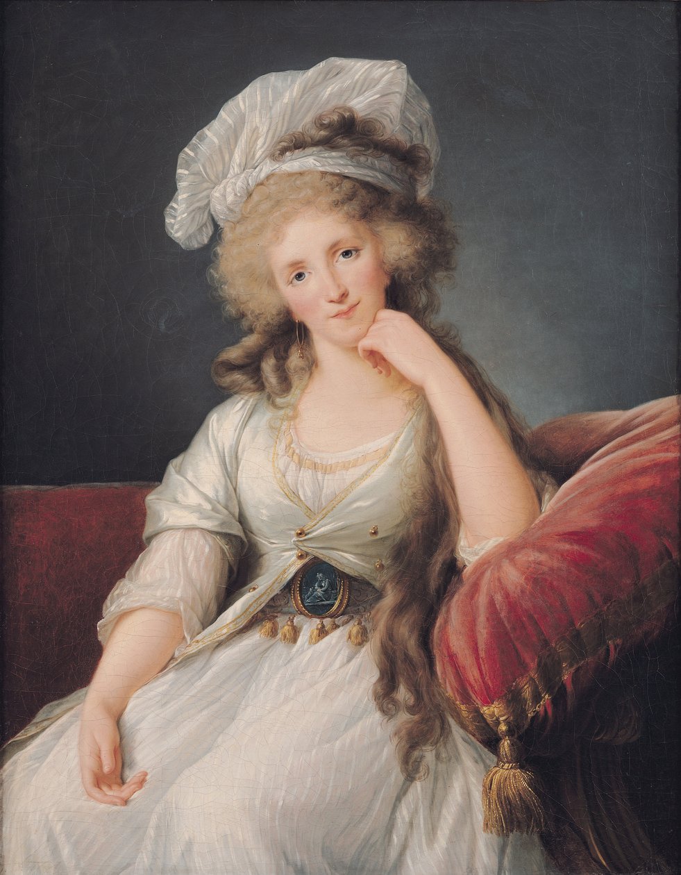 Louise-Marie Adelaide, Duchesse d&39;Orleans (óleo sobre tela) (ver também 365040) de Elisabeth Louise Vigee Lebrun