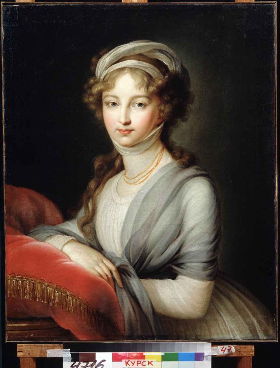 Retrato da Imperatriz Elizabeth Alexeievna, Princesa Louise de Baden (1779-1826). Pintura de Marie Louise Elisabeth Vigee Lebrun (1755-1842). Óleo sobre tela, 80 x 64,6 cm de Elisabeth Louise Vigee Lebrun