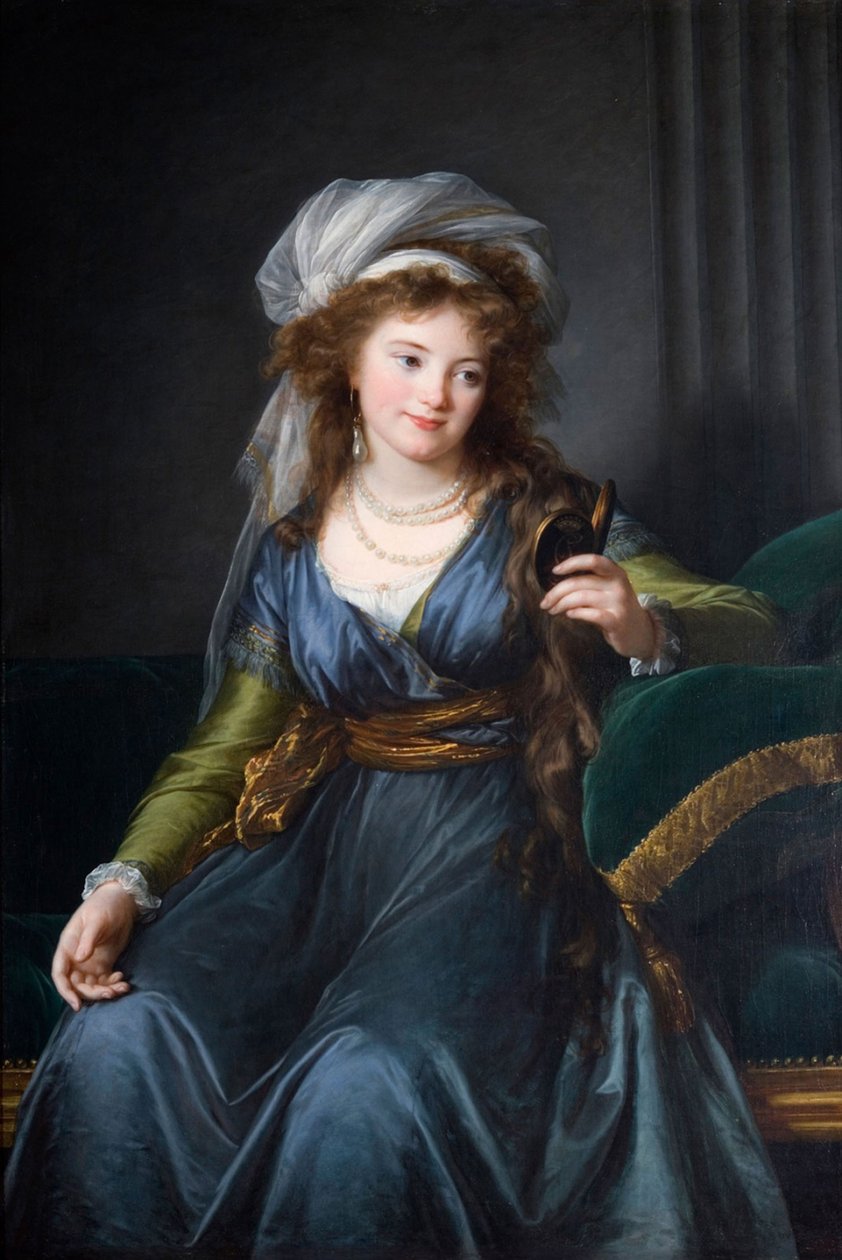 Retrato da condessa Yekaterina Skavronskaya, née von Engelhardt 1761-1829 de Elisabeth Louise Vigee Lebrun
