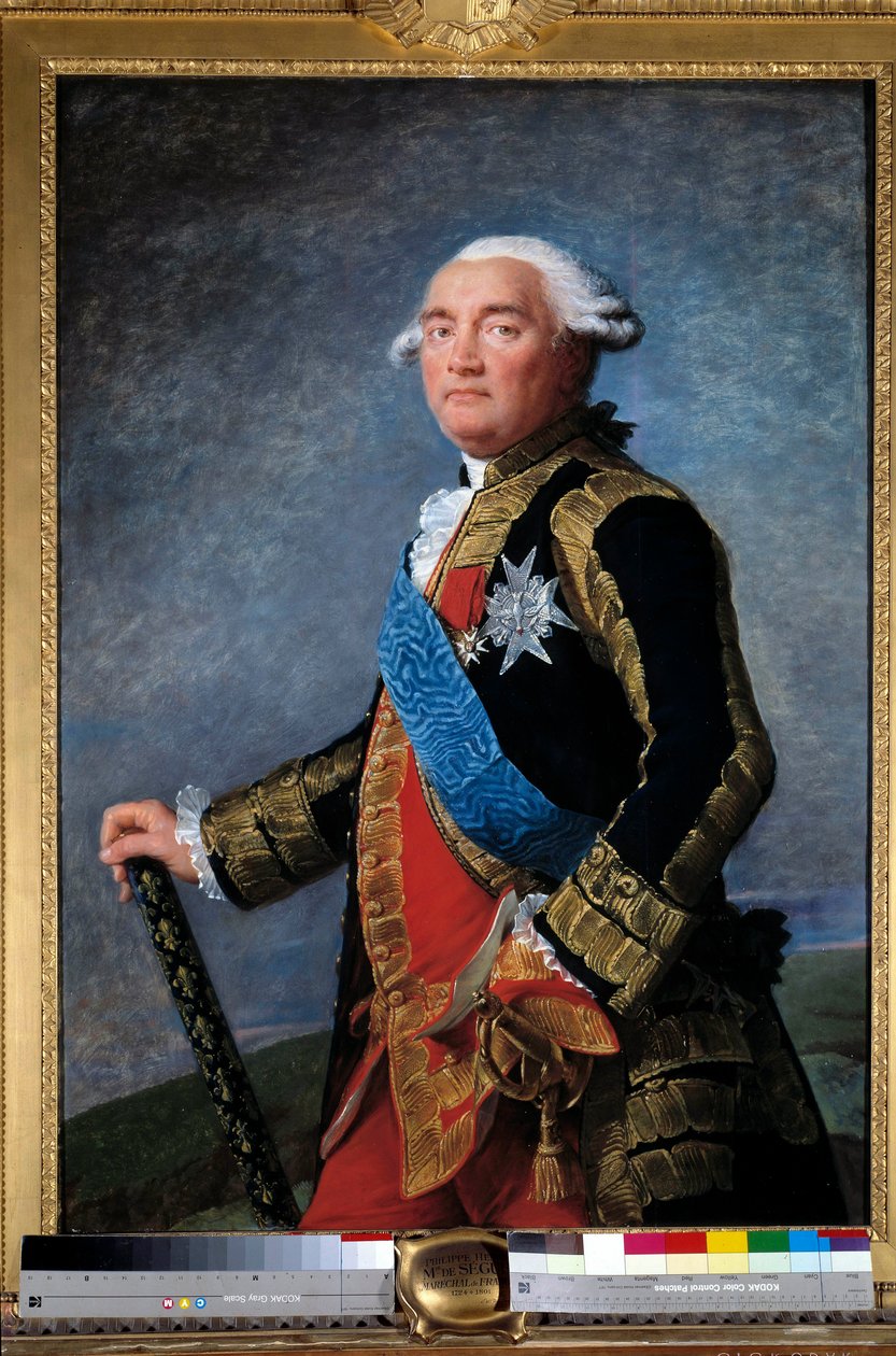 Retrato de Philippe Henri, Marquês de Segur (1724-1801) marechal de França Ministro da Pintura de Marie Elisabeth Louise Vigee Le brun (ou Vigee-Lebrun ou Vigee Lebrun) (1755-1842). 1789. Dim. 1,15x0,81 m. - Retrato de Philippe Henri, Marquês de Segur (172 de Elisabeth Louise Vigee Lebrun
