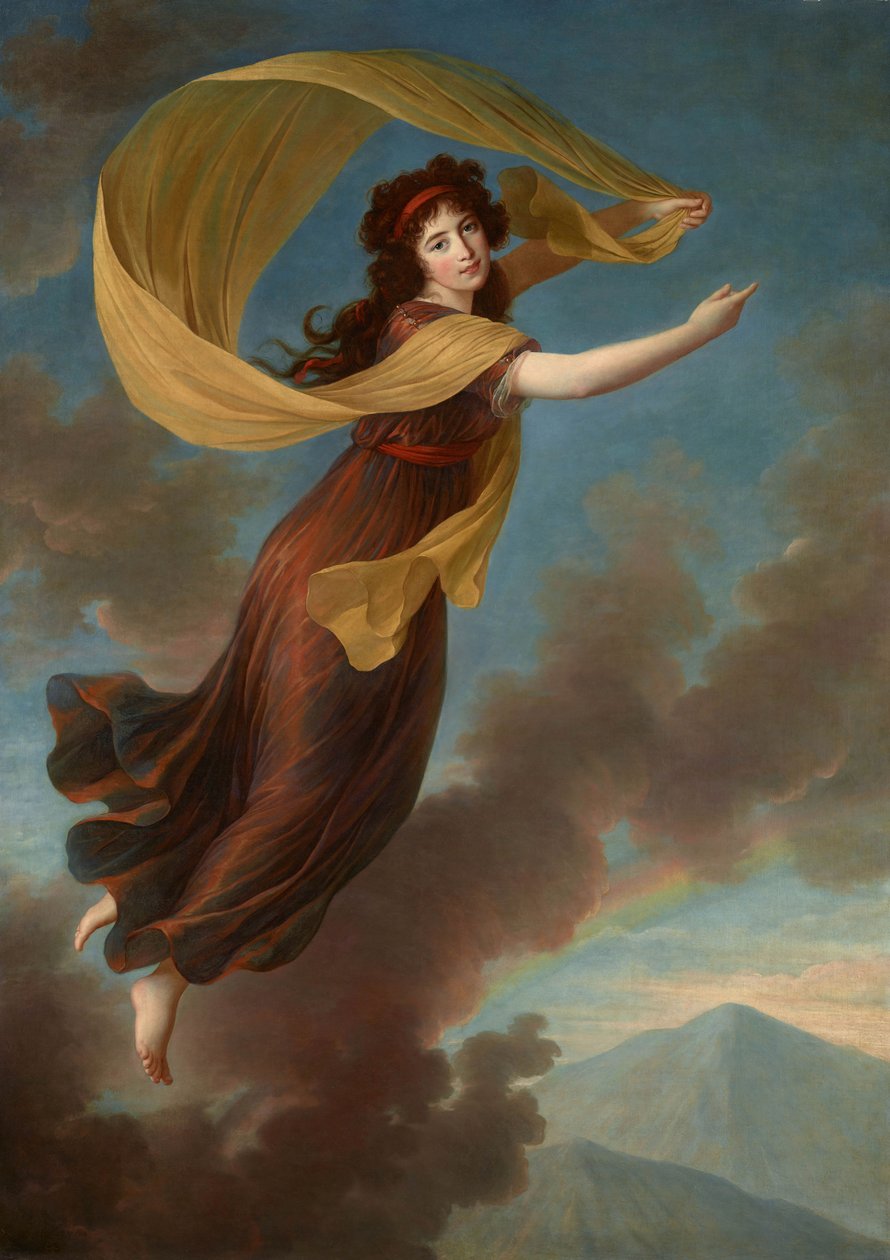 Retrato da princesa Karoline do Liechtenstein, née Condessa von Manderscheid-Blankenheim 1768-183 de Elisabeth Louise Vigee Lebrun