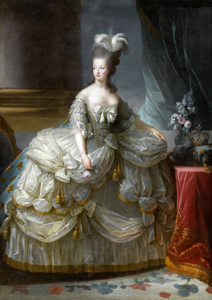 Retrato da rainha Maria Antonieta da França 1755-1793 de Elisabeth Louise Vigee Lebrun