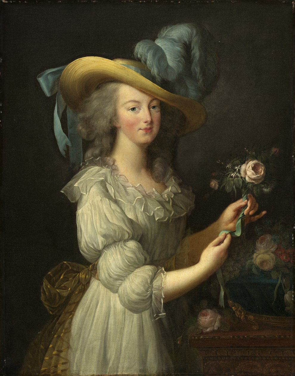 Retrato da rainha Maria Antonieta da França 1755-1793, depois de 1783. de Elisabeth Louise Vigee Lebrun