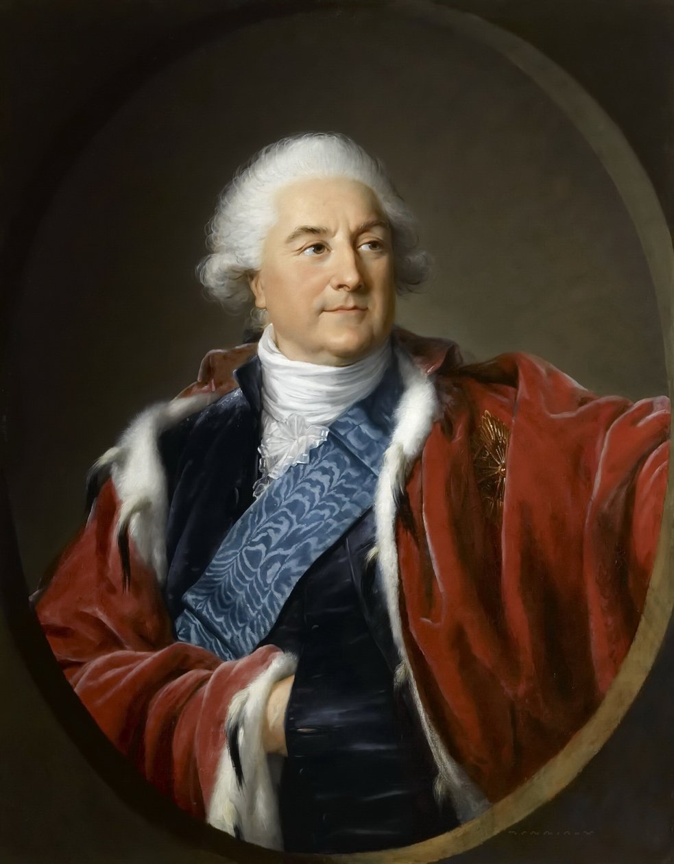 Retrato de Stanislaw II August Poniatowski, rei e grão-duque da Commonweal polonês-lituana de Elisabeth Louise Vigee Lebrun