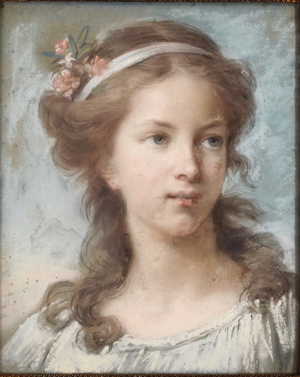 Retrato de uma jovem garota de Elisabeth Louise Vigee Lebrun