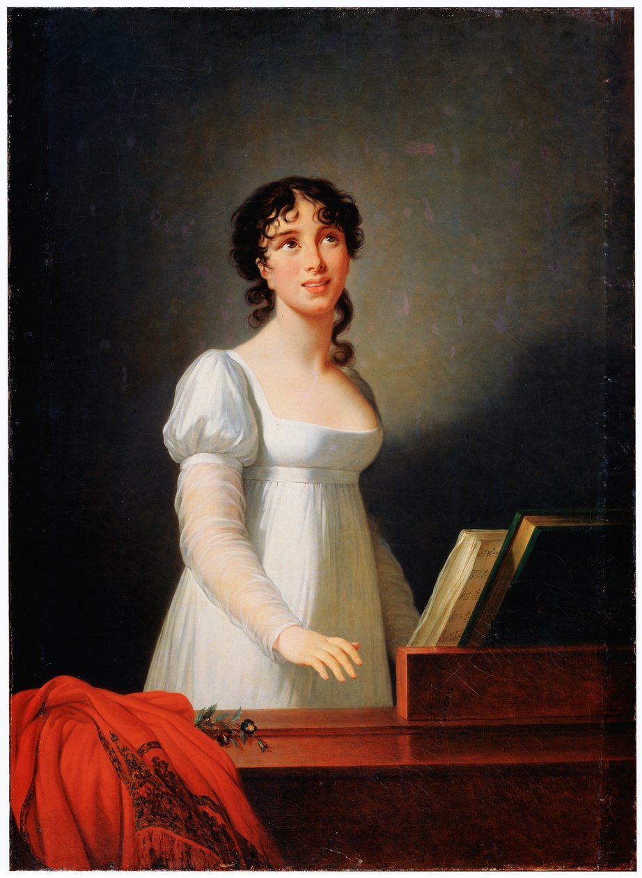 Retrato da cantora italiana Angelika Catalani, final do século XVIII ou início do século XIX de Elisabeth Louise Vigee Lebrun