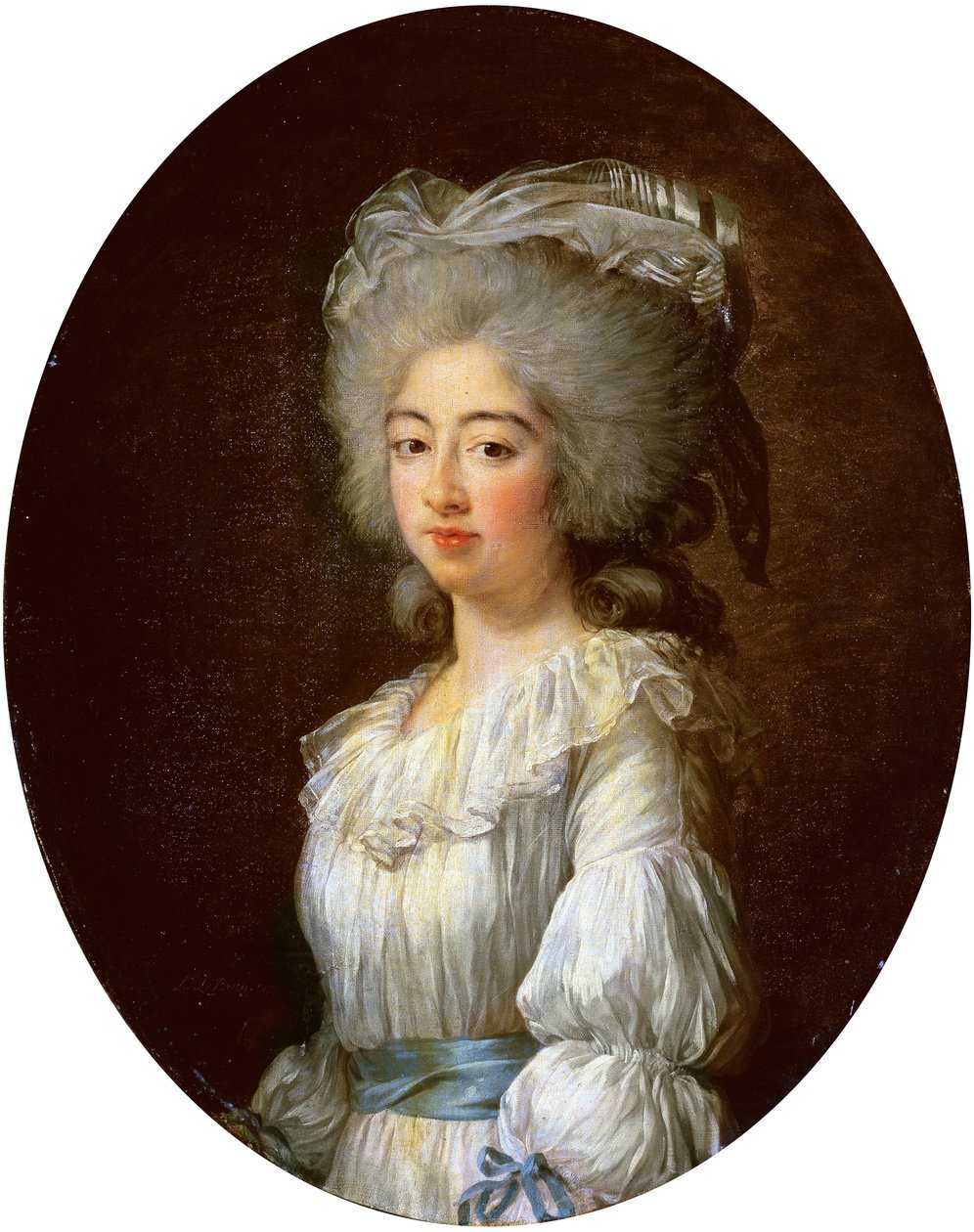 Retrato de Louise Marie Josephine, Condessa de Provence, mais tarde rainha da França de Elisabeth Louise Vigee Lebrun