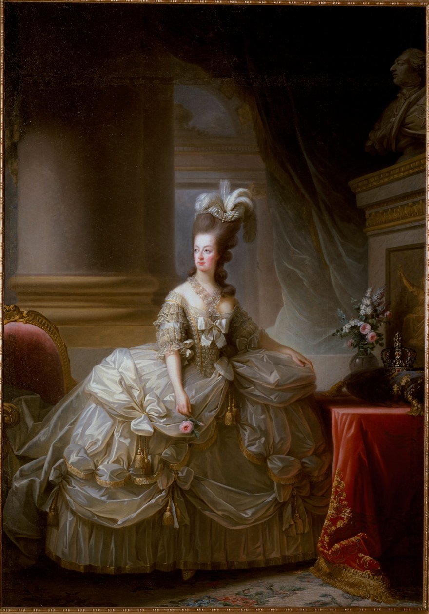 Retrato da Rainha de França Maria Antonieta de Elisabeth Louise Vigee Lebrun