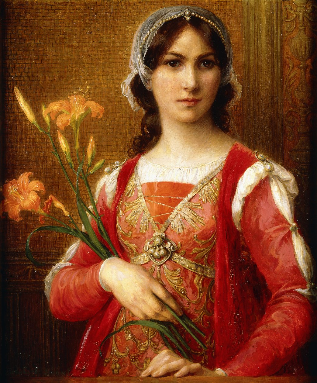 Beatrix Portinari, c.1913 (óleo sobre tela) de Elisabeth Sonrel