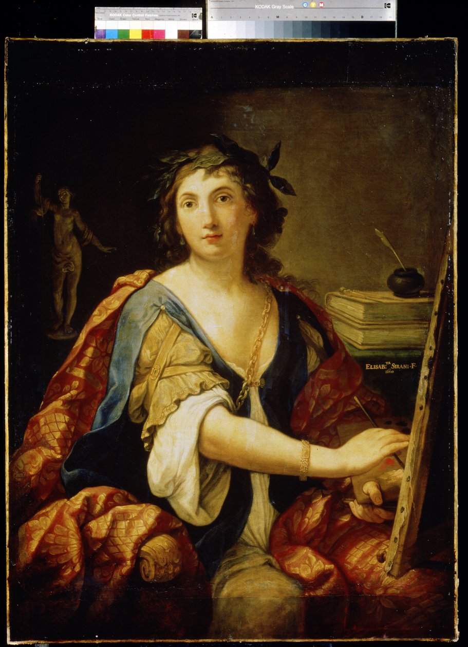 Alegoria da pintura, autorretrato, 1658 de Elisabetta Sirani
