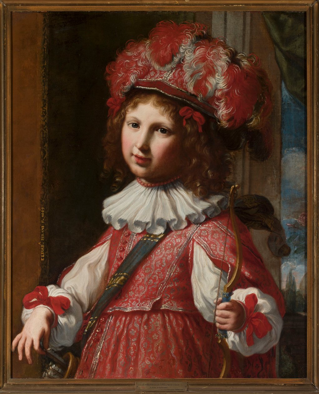 Retrato de Vincenzo Ranuzzi, de cinco anos, como Cupido de Elisabetta Sirani
