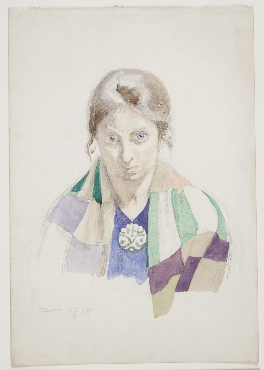 Retrato de Olivia Holm-Møller de Elise Konstantin Hansen