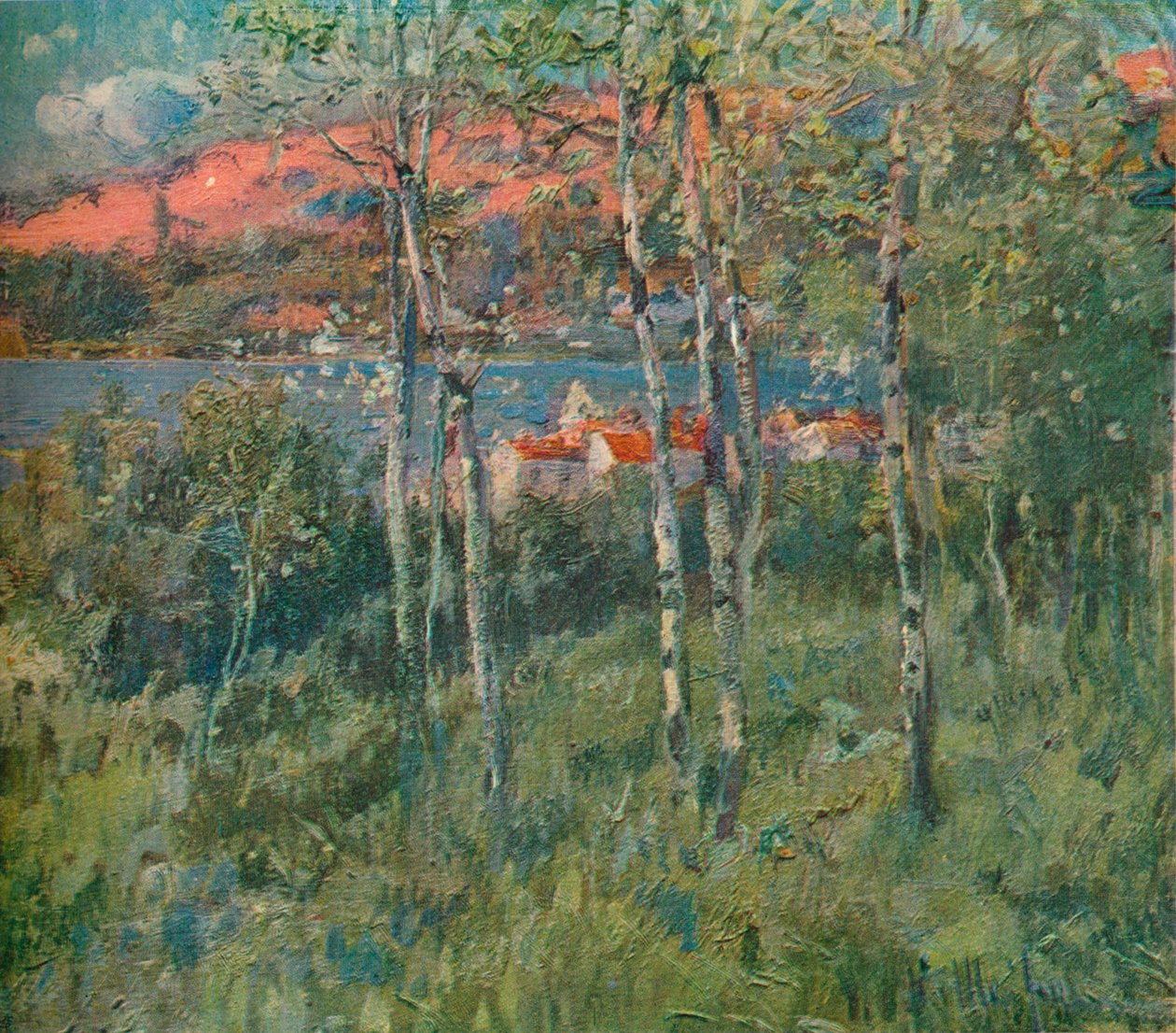 Uma vila na Galiza, Espanha, c1908 de Eliseo Meifren y Roig