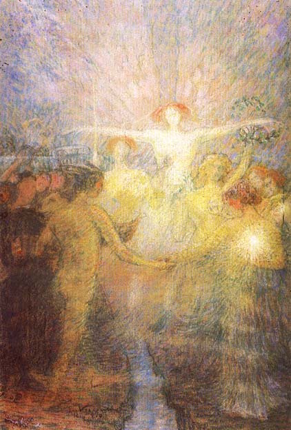 Instrução Human Solidarity - Estudo para o painel da Biblioteca Nacional do Brasil de Eliseu Visconti