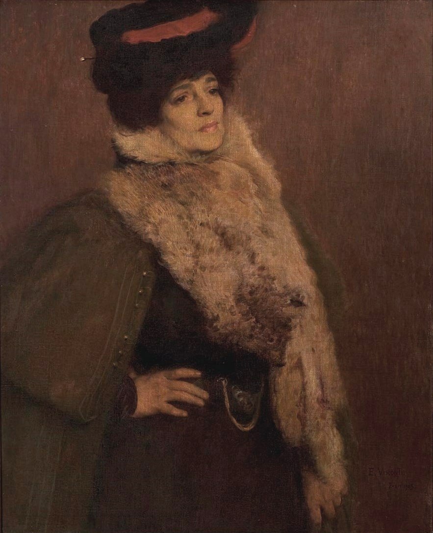 Retrato da escultora Nicolina Vaz de Assis de Eliseu Visconti