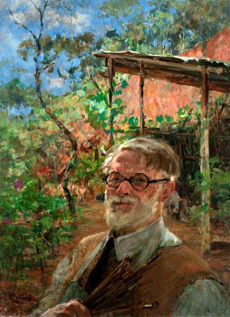 Auto-retrato ao ar livre de Eliseu Visconti