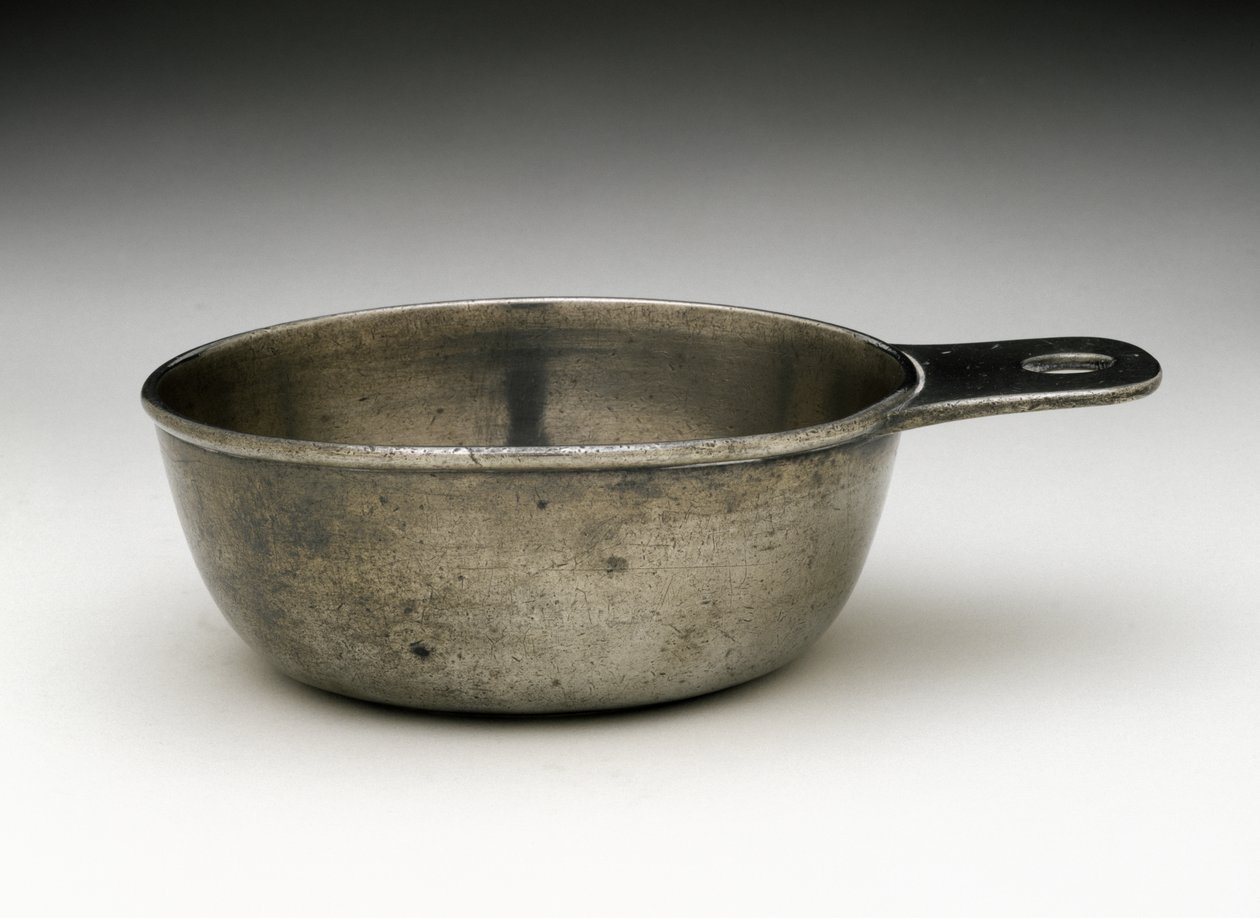 Porringer, c. 1780-1790 (peltre) de Elisha (attr.to) Kirk