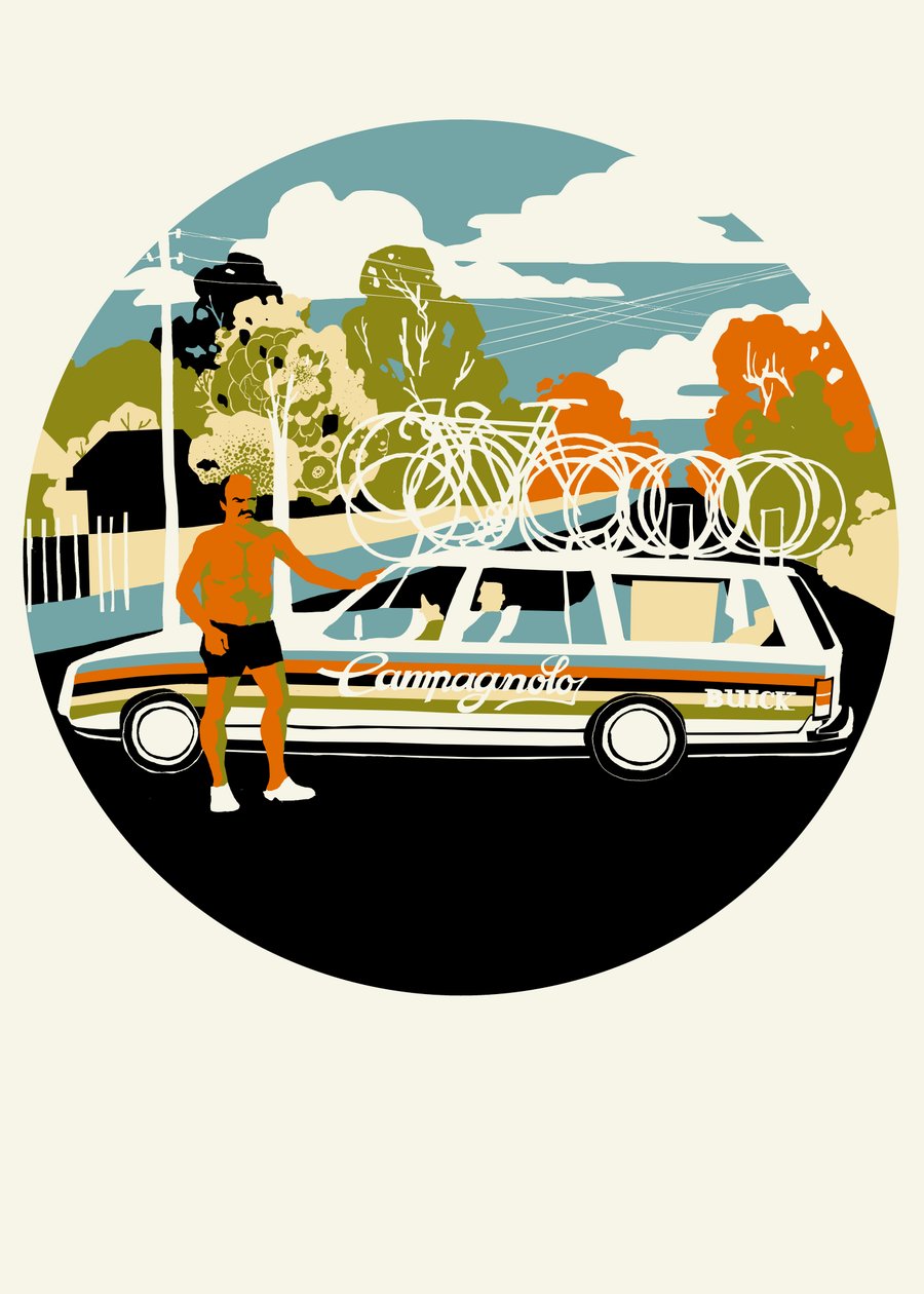 Campagnolo Team Car, 2013 (impressão da tela) de Eliza Southwood