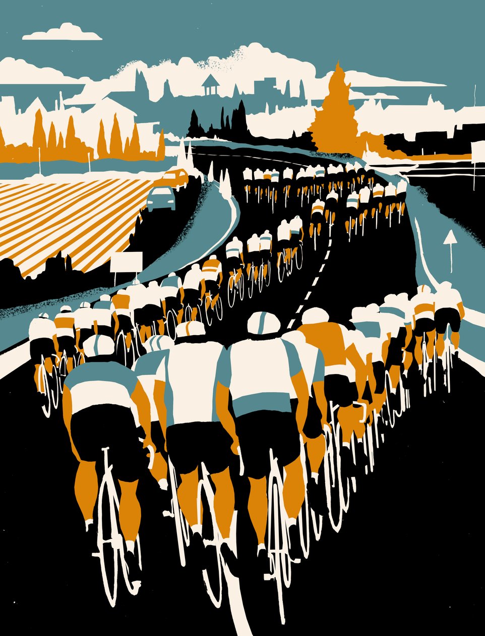 Echelon, 2013 (impressão da tela) de Eliza Southwood