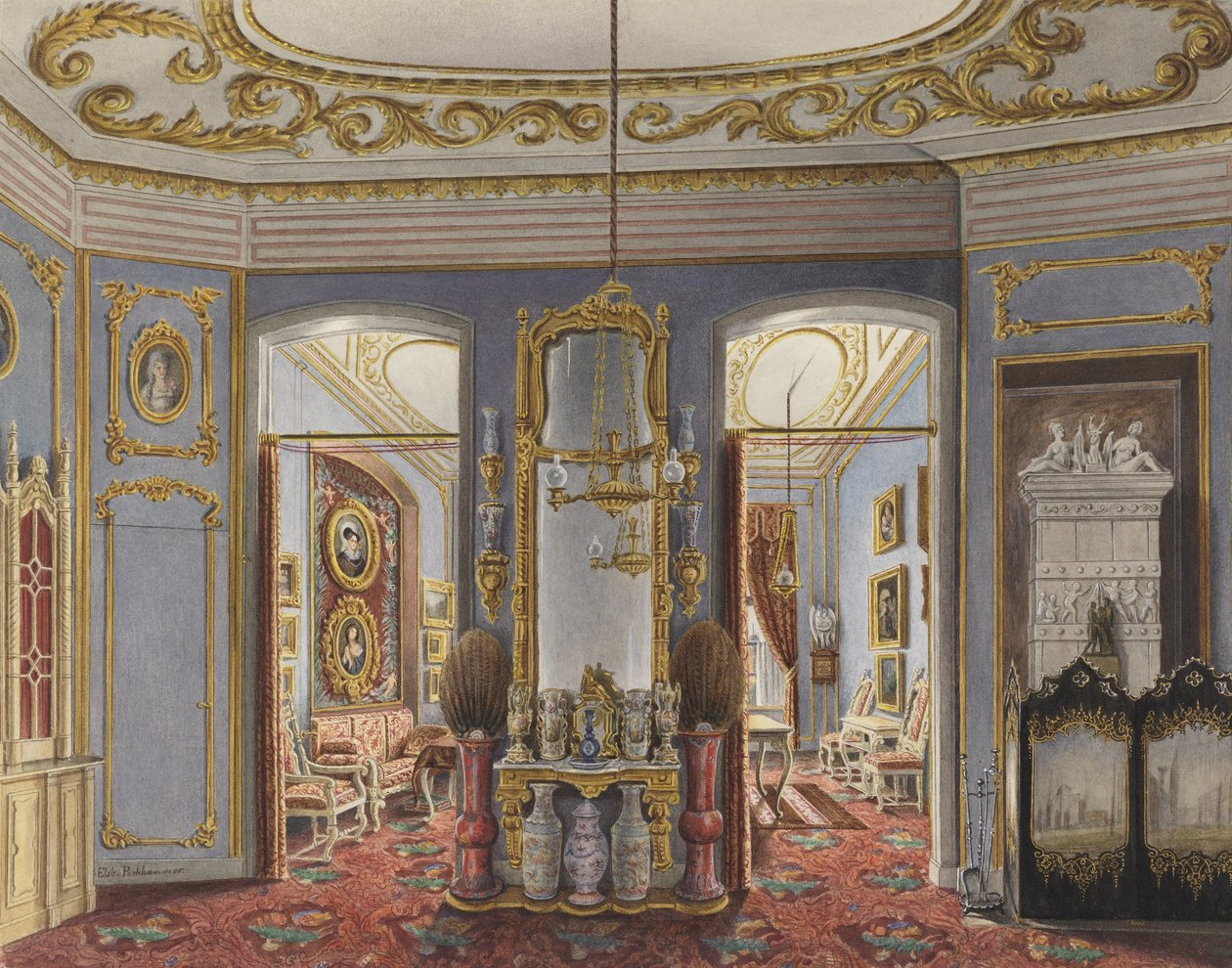 Apartamentos da rainha Elizabeth da Prússia, Palácio de Charlottenburg, Berlim de Elizabeth Pochhammer