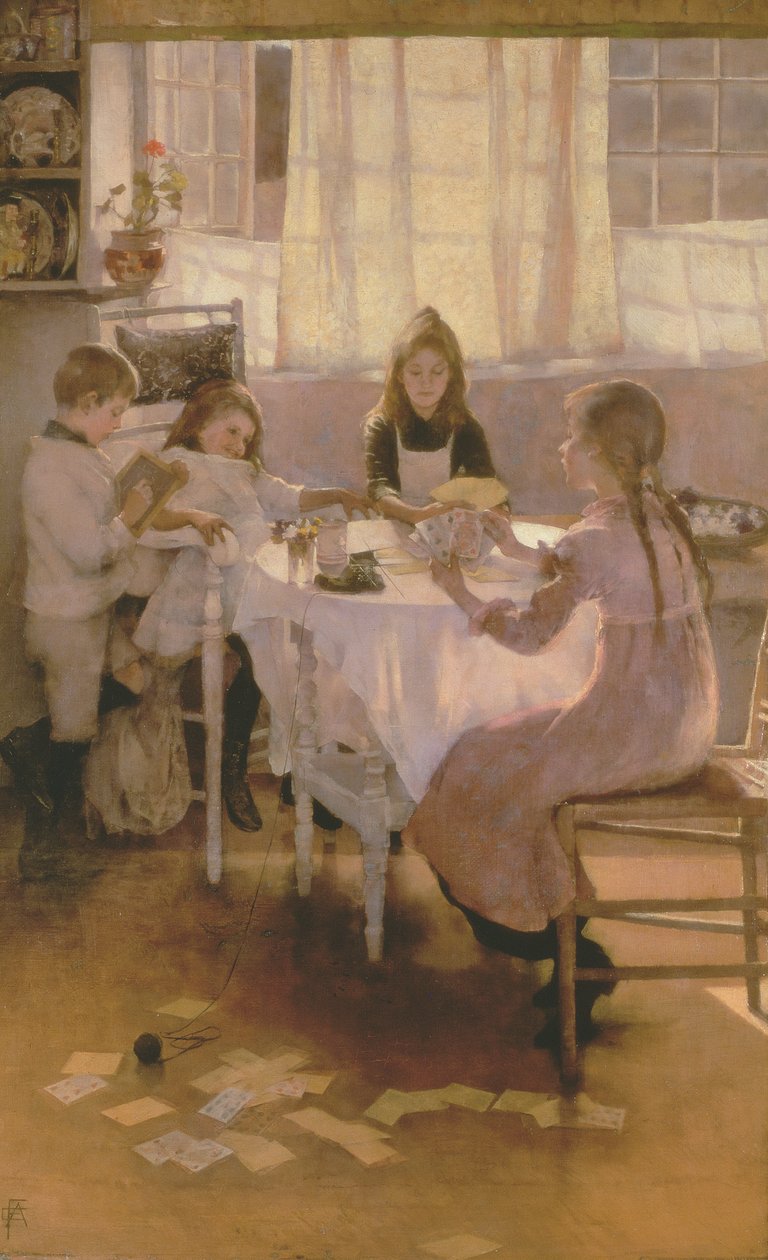 Um jogo da velha empregada de Elizabeth Adela Stanhope Forbes