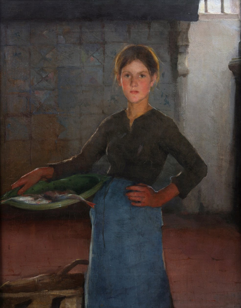 Uma pescadora de Zandvoort, 1884 de Elizabeth Adela Stanhope Forbes