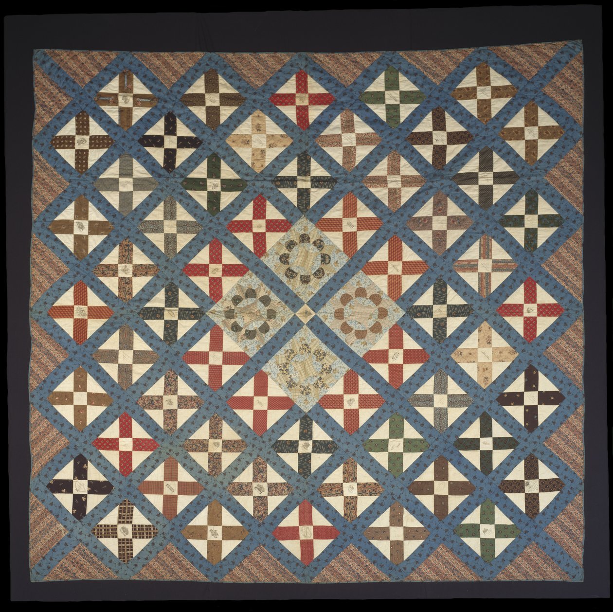 Trabalho de Pedaço de Autografo Cruzado Amizade Quilt de Elizabeth C. Loudenslager