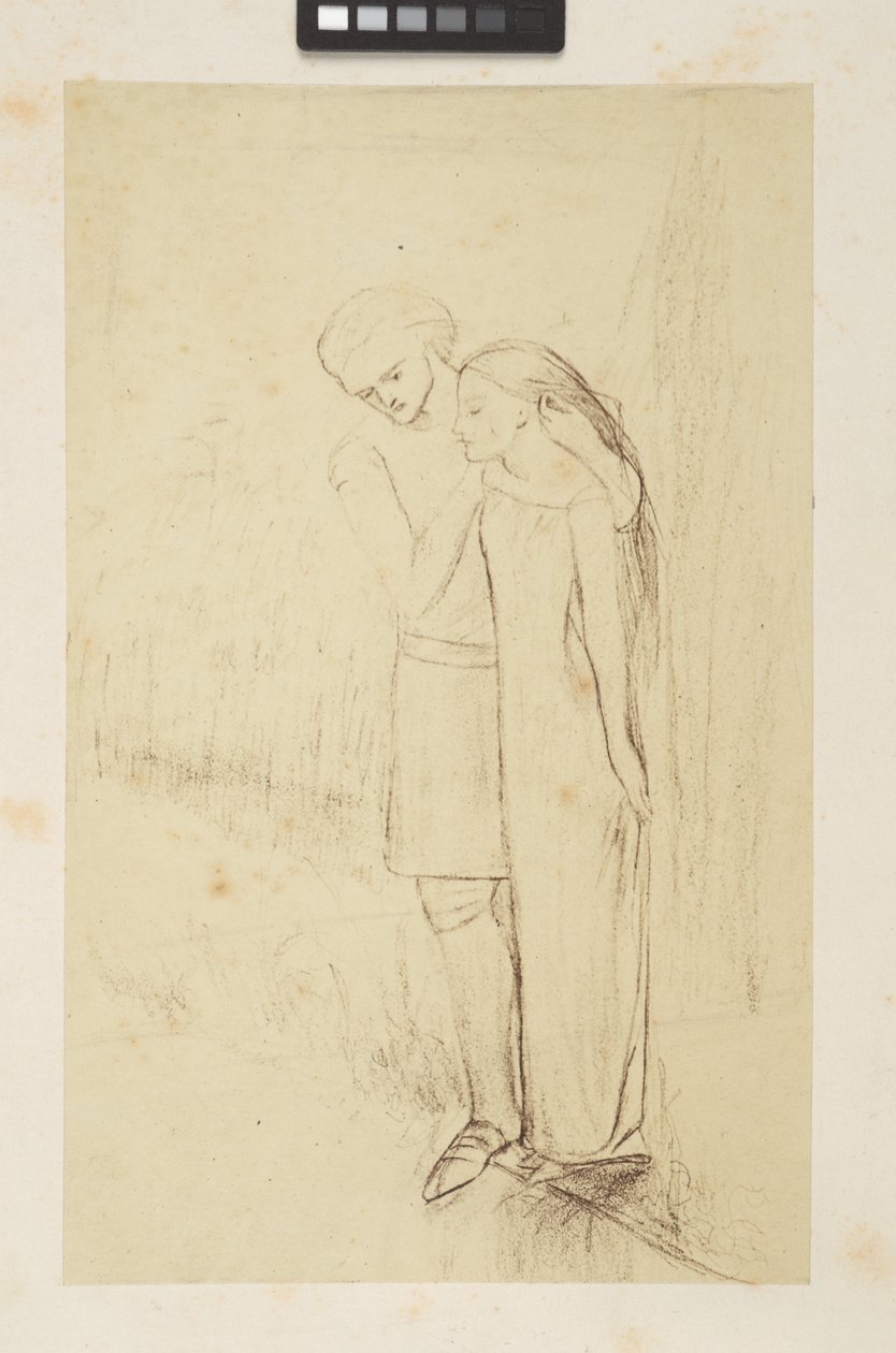 Desenhos e esboços de Elizabeth Eleanor (1834-62) Siddal