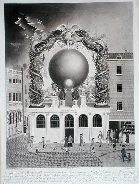 A Dívida Náutica de 1782, gravada por Francis Jukes (1745/47-1812), publicada por William Phelps de Elizabeth Henriette (after) Phelps