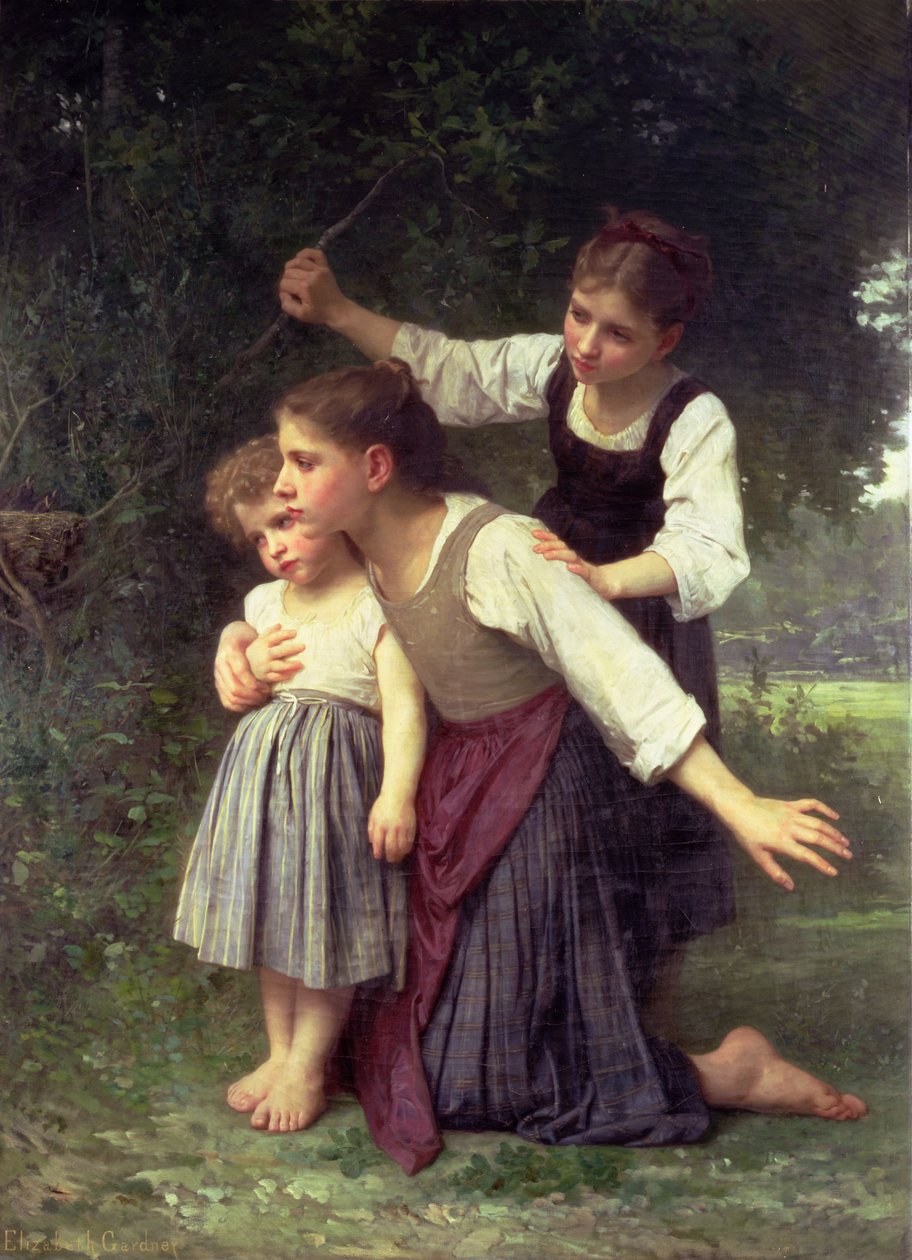 Na madeira de Elizabeth Jane Gardner Bouguereau