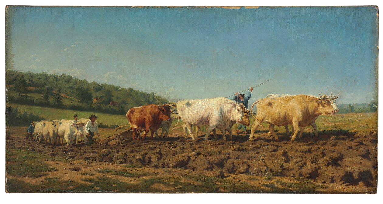 Lavoura no Nivernais (também chamado The First Dressing) de Elizabeth Jane Gardner Bouguereau