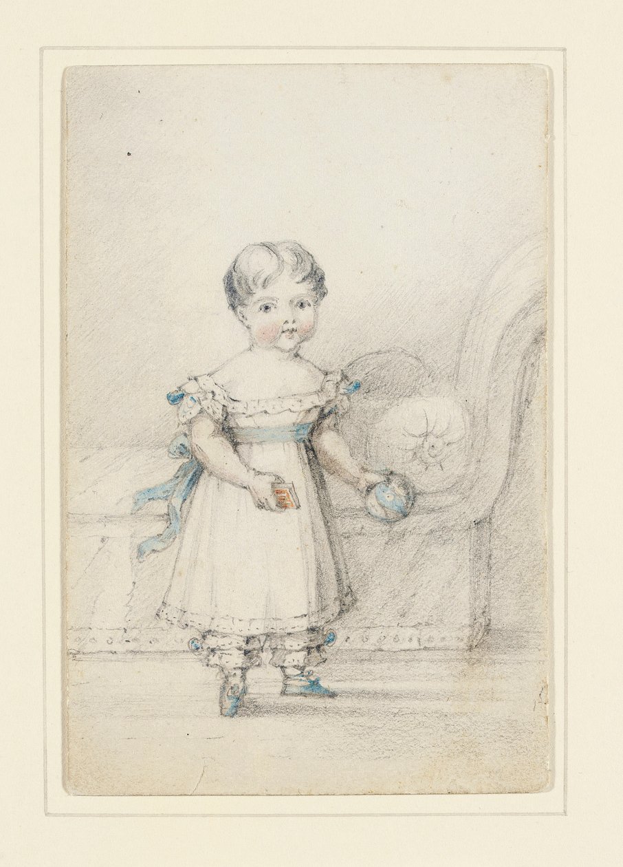 Princesa Victoria com uma bola, 1822 de Elizabeth Keith Heathcote
