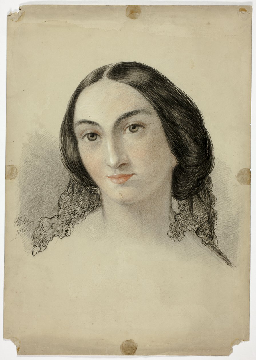 Cabeça de retrato feminino de Elizabeth Murray