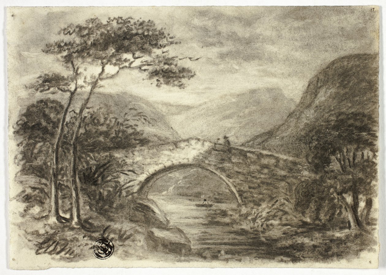 Ponte de pedra nas montanhas de Elizabeth Murray