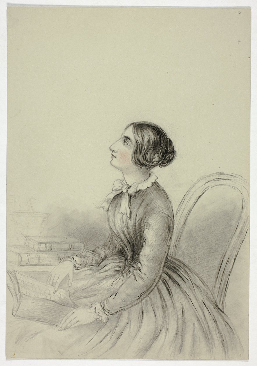 Jovem inspirada durante a leitura de Elizabeth Murray