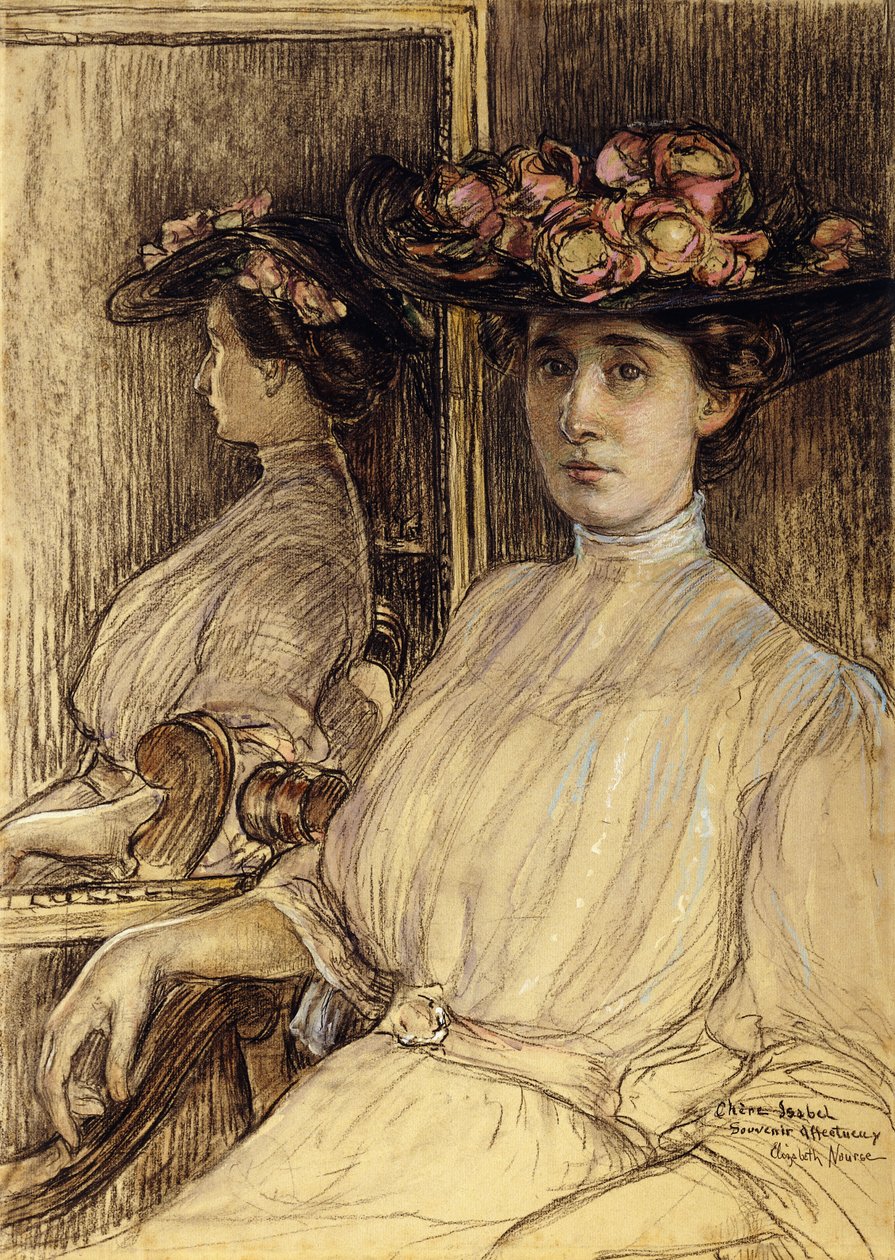 Esboço do retrato da senhorita Palmer de Elizabeth Nourse