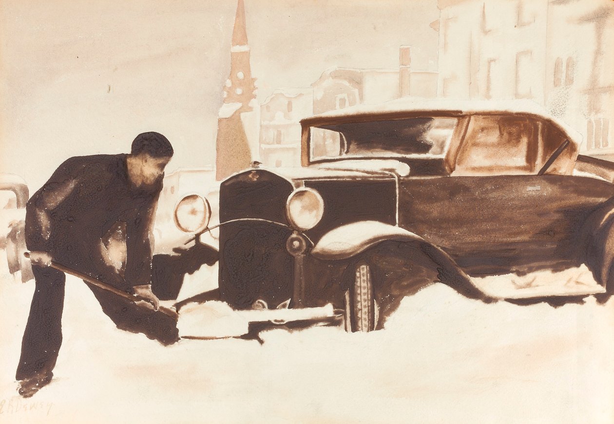 Escavação do carro de Elizabeth R. Dewey