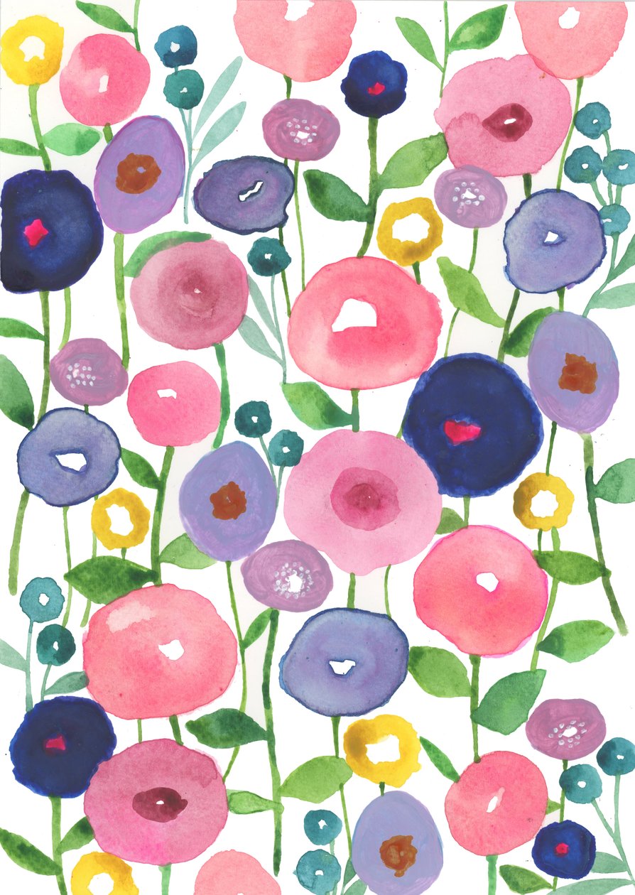 Papoilas em flor de Elizabeth Rider