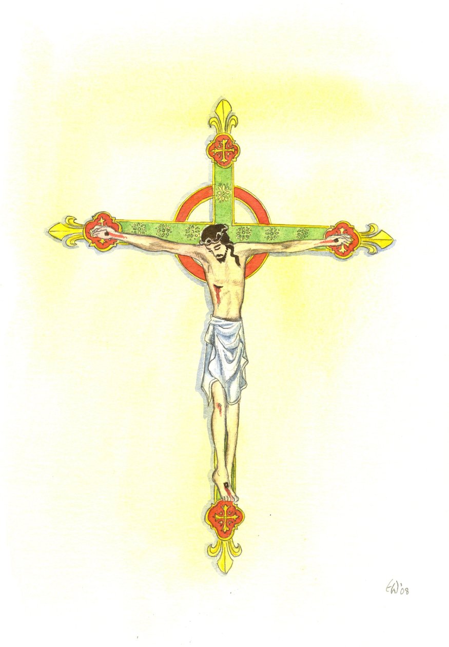 A Crucifix, 2001 (w - c no papel) de Elizabeth Wang