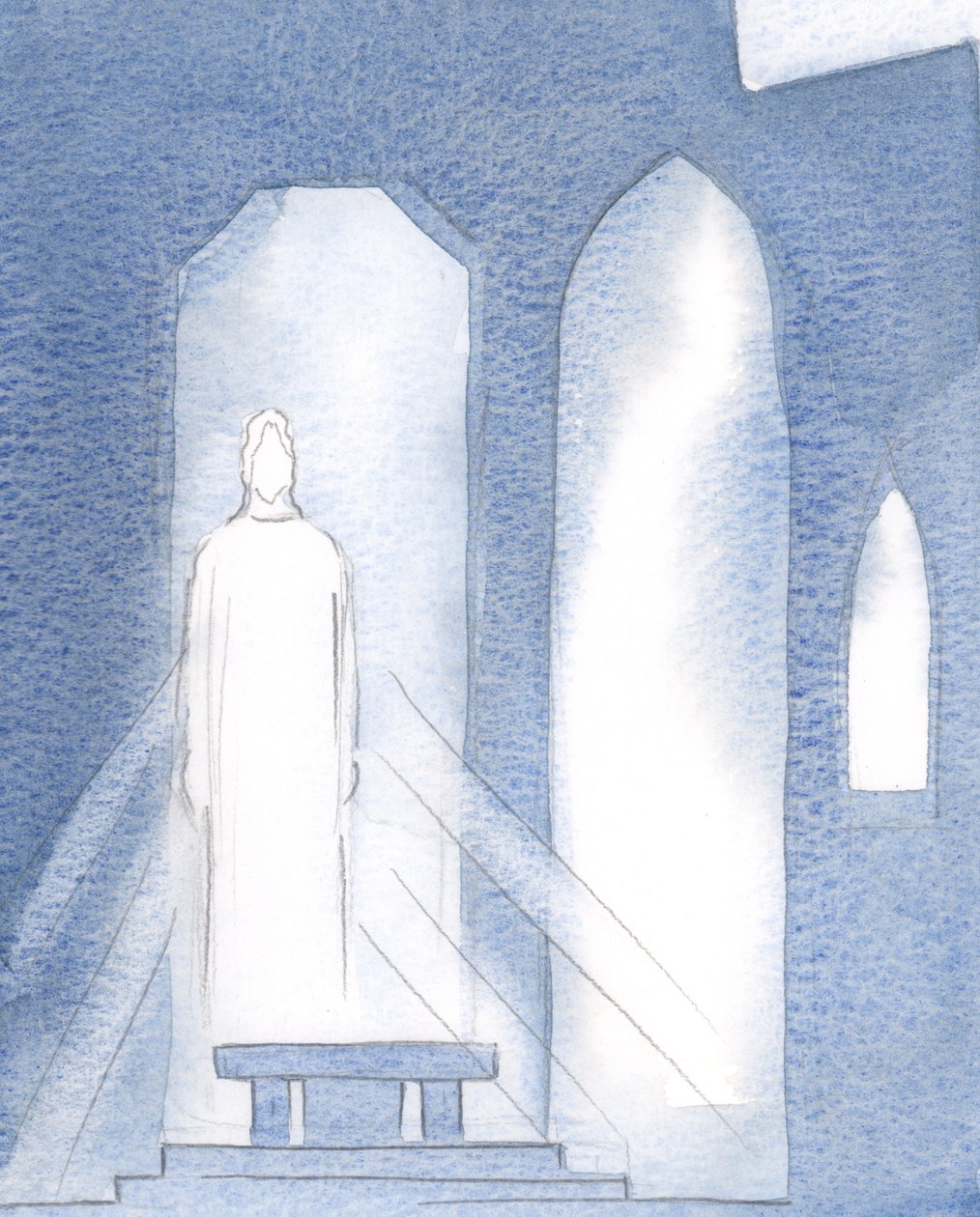 Todas as coisas boas e todos os dons e conhecimentos na oração vêm a nós por meio de Cristo, 2000 (w - c no papel) de Elizabeth Wang
