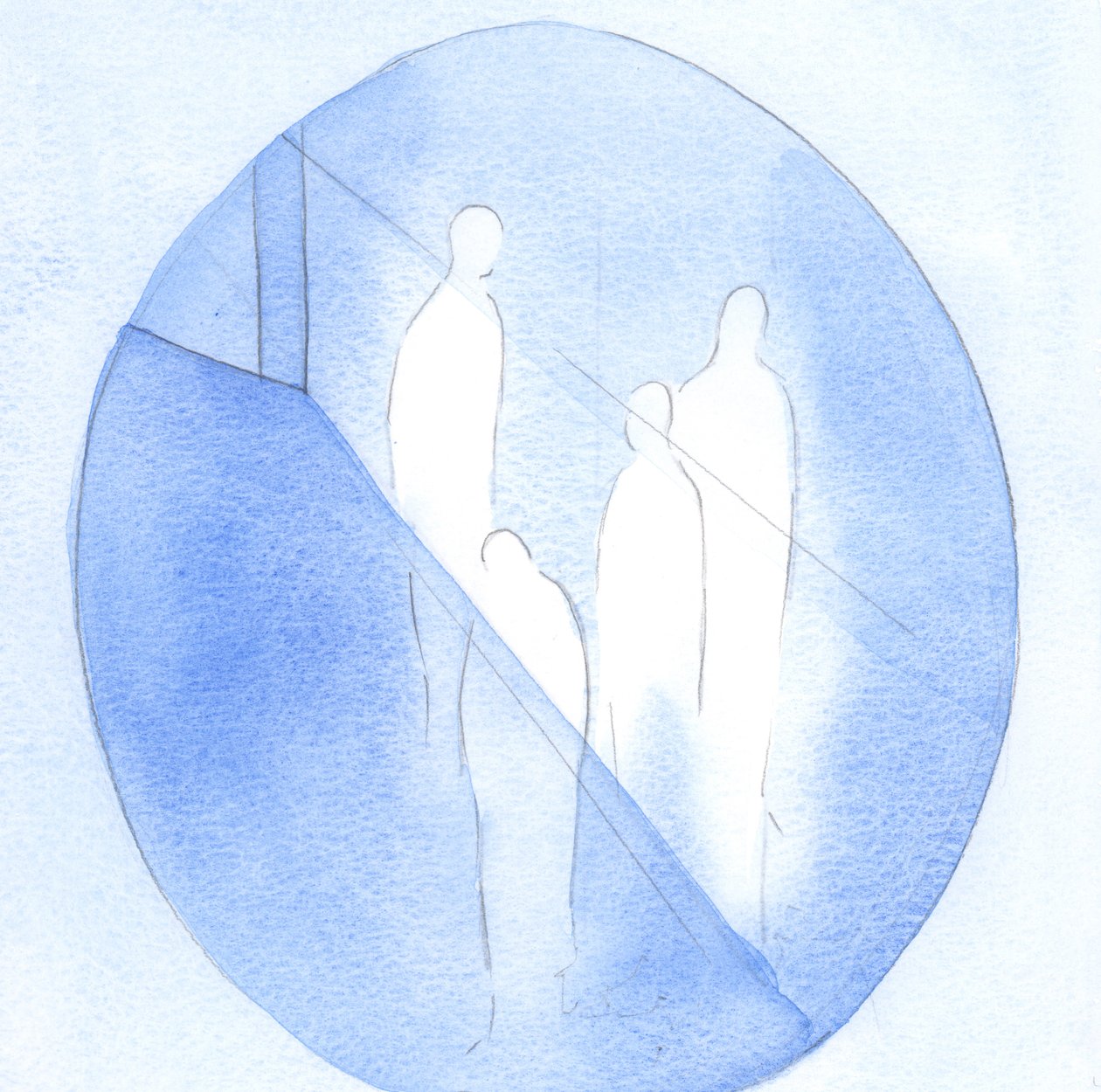 Todo o bem que vejo e sinto nas pessoas que conheço é um presente de Deus; todo bom ato ou gesto vem Dele, 2000 (w - c no papel) de Elizabeth Wang