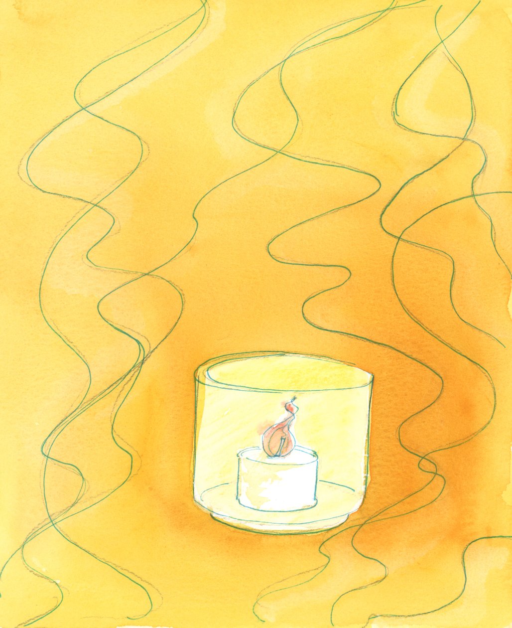 Por causa de seu batismo, as almas foram transformadas; e aqueles que entram no céu são &39;protegidos&39; do fogo ardente do amor que é a natureza de Deus, 2003 (w - c no papel) de Elizabeth Wang